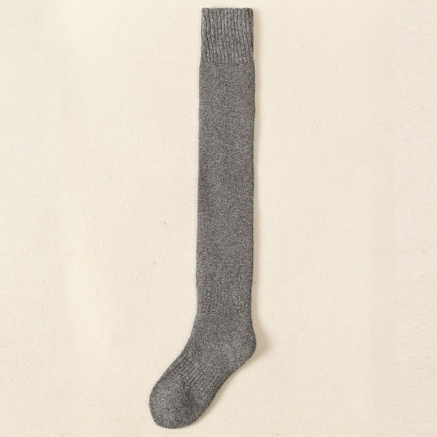 Calcetines largos de tubo hasta la rodilla para mujer, con lazo aislante grueso y calcetines hasta el muslo para mujer