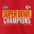 thumbnail image 4 of Men's Fanatics Red Kansas City Chiefs Super Bowl LVII Champions Big & Tall Foam Finger T-Shirt, 4 of 4