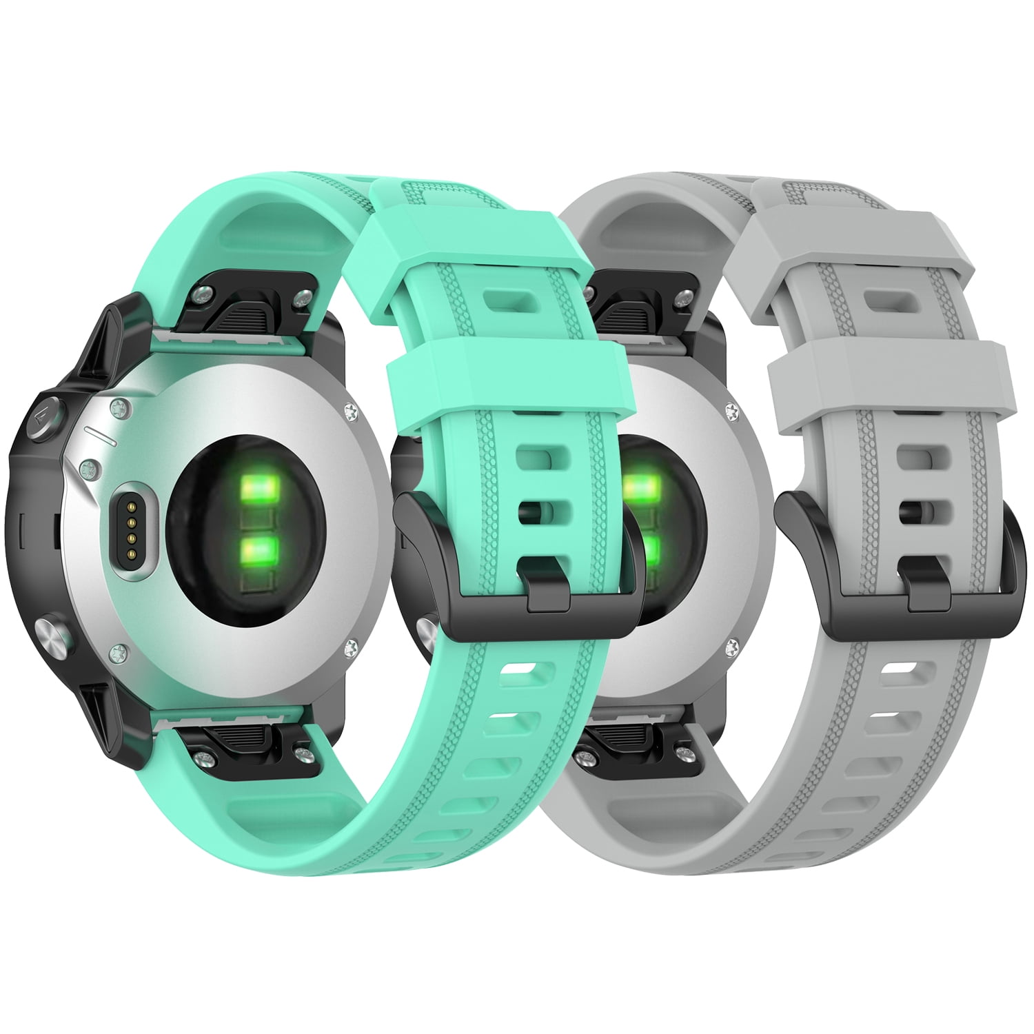 Compatible with Garmin Fenix 7s/Fenix 6S/Fenix 5S Bands, 2Pack Quick Release Silicone Replacement Watch Bands Wristbands Bracelet for Garmin instinct 2S/7S Sapphire Solar - Walmart.com
