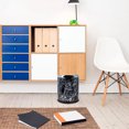 thumbnail image 3 of OULII Poubelles de Bureau Design Rond Marbre Noir pour Propriétaires d'Affaires 1Ensemble, 3 of 8