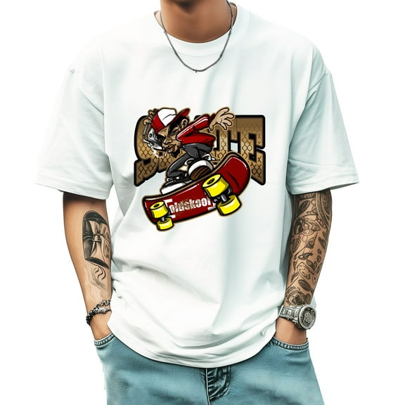 Men's Short Sleeve Graphic T shirt Collection Summer New Trend Sports Shirt Select