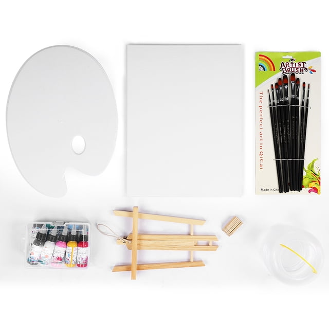 10 colores de pigmento acrílico, soporte para bolígrafo, kit de accesorios para pintura artística