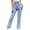 Light Blue, variant on Bigersell Straight Jeans Women High Waisted Distressed Jeans Casual Loose Straight-Leg Denim Pants with Pockets Button Closure Full Length Casual Pants Light Blue L