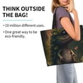 Cauagu Cute Leaf Animal Print Women Large Capacity Tote Bag Casual