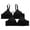 Black, variant on 2 Pack Plus Size Wireless Bra for Middle-Aged Elderly Mom Breathable Thin Full Coverage No Underwire Adjustable Bras Beige L