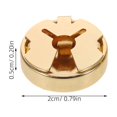 thumbnail image 2 of FESTFENDS 10Ud Botones Cubre Puños De Cobre Dorados Para Camisas De Negocios Y, 2 of 8