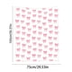 thumbnail image 3 of Manta de franela con lazo rosa | Suave y cómoda, con estampado digital | Ideal para la siesta en la oficina y San Valentín | 75 x 100 cm, 3 of 6