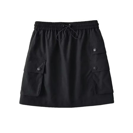 

new spring and summer cross-dressing summer college lust Stylish sister type half-length sexy clothes-Black-S