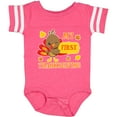 thumbnail image 3 of Inktastic My First Thanksgiving with Turkey and Leaves Boys or Girls Baby Bodysuit, 3 of 5
