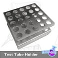 thumbnail image 1 of Edu-Labs Z Style Stainless Steel Test Tube Rack for 16mm/17mm Test Tubes (Holds 25 Test Tubes), 1 of 1