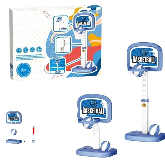 Pool Basketball Hoop Toy, Floating Water Shooting Game Set, Inflatable Slam Dunk Playset for Swimming Pool Outdoor Water Park Fun