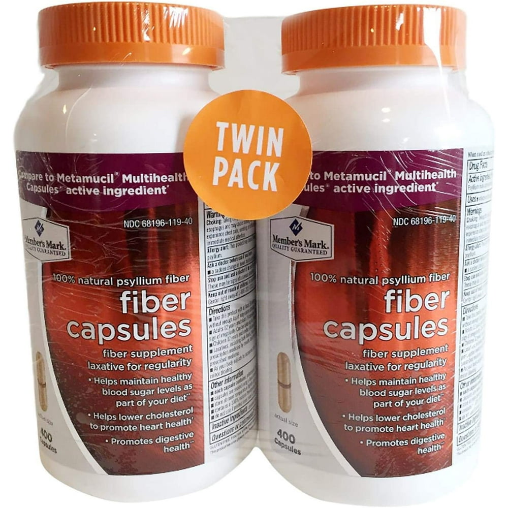 Fiber Capsules 2Pack (400 Count) Psyllium Husk is The 1 Doctor