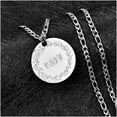 thumbnail image 4 of Men's Round Pendant Name Custom Necklace Personalized Stainless Steel Custom Necklace for men, Personalized Jewelry Gift for Dad, Boyfriend, Brother, 4 of 4