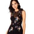 thumbnail image 3 of Little Mistress Womens Hallie Sequin Embroidered Maxi Dress, 3 of 4