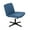 Blue, variant on Armless Office Chair - Cross Leg Design, Wide Seat, Adjustable Swivel & Ergonomic - No Wheels, Comfortable Computer Chair for Home Office, Dressing Room