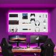 thumbnail image 2 of Kit combinado de tablero perforado RIVTUN, organizador de pared para 4 personas, color blanco, 2 of 7