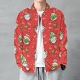 thumbnail image 6 of Lightweight Jacket for Men - Merry Christmas Gnome Cuteness Casual Zip Up Bomber Jacket Men Spring Fall Windbreaker Coat with Pocket, 6 of 6