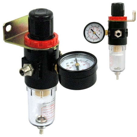 Airbrush Compressor AIR PRESSURE REGULATOR Gauge Water Trap Moisture Filter (Best Air Compressor Regulator)