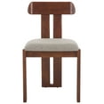 thumbnail image 3 of Safavieh Cayde Modern Wood Dining Side Chairs, Gray / Walnut, 3 of 8
