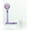 Purple, variant on Personalized Name Unisex Polka Dot Pacifier Clip