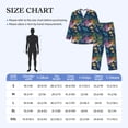 thumbnail image 4 of Naloa Undersea Animals Men’s Pajamas Set - Long Sleeve Button Down Sleep Shirt and Pajama Bottoms Sleepwear Set-Medium, 4 of 7