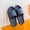 Dark Blue, variant on Flash Deals ABPWLY Womens Mens Solid Color Slippers Super Soft Breathable Non-Slip Bedroom Home Slippers