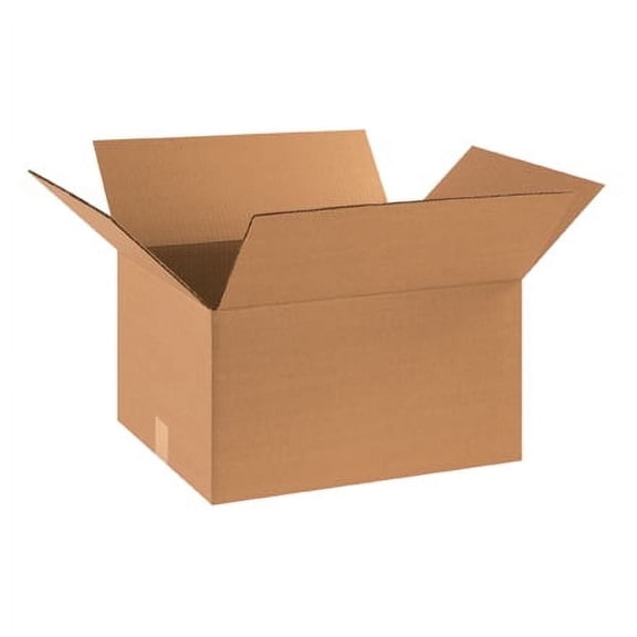 18 x 14 x 10" Corrugated Boxes ECT-32 Kraft Shipping/Moving Boxes 25/Bundle