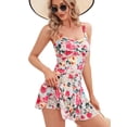 thumbnail image 1 of Women Modest Swim Dresses Flower Printing Plus-Size Swimsuit Padded One Piece Swimwear Bathing Suits, 1 of 5