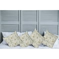 thumbnail image 2 of Ambesonne Floral Throw Pillow Cover 4 Pack, Vintage Garden Plants, 20", Reseda Green Beige, 2 of 5