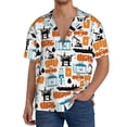 thumbnail image 2 of Disketp Men's Hawaiian Industrial Transportations Print Shirts Button Down Holiday Beach Shirts-3X-Large, 2 of 5
