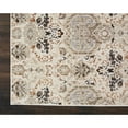 thumbnail image 5 of Nourison Silver Screen Floral Modern Area Rug Grey/White 2'2" x 3'9" Polyester Medallion 3' x 5' Indoor,Accent Living Room,Dining Room,Bedroom, 5 of 5