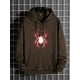 thumbnail image 3 of Sudadera Con Capucha Con Gráfico De Araña Para Hombre, Cómoda Sudadera Con Capucha Y Cordón Elástico, 3 of 4