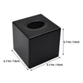 thumbnail image 4 of EXHUMKY Facial Tissue Storage Box Offices Public Spaces Plastic Black 1Pack, 4 of 6