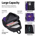 thumbnail image 4 of Balery blue purple Snowflake Mochila Escolar 3 en 1 para Niños - Mochila Resistente con Lonchera Térmica y Estuche - Mochila Escolar para Niños y Niñas, 4 of 7