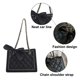 thumbnail image 3 of El nuevo bolso de hombro de cuero artificial con cadena de diamantes de moda es adecuado para bolso cruzado de mujer., 3 of 6