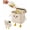 #B, Small, variant on Cartoon Trash Can, Small Cute Wall Mounted Kitchen Trash with Lid 2.4Gall/9L Leak-Proof Space Saving Decorative Waste Garbage Trash for Kitchens Bathrooms Offices (#B, Small)