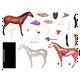 thumbnail image 2 of Modelo de anatomía de órganos animales 4D Juguete de ensamblaje de inteligencia de caballos Electrodomésticos de bricolaje para enseñanza, 2 of 4