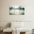 thumbnail image 2 of Elephant Stock Still Evening Waters I Wall Art - Horizontal Multi Panel Canvas - Living Room Wall Decor - Abstract Multi Panel - Beige And Blue Decor By Carol Robinson - 33" x 20", 2 of 8