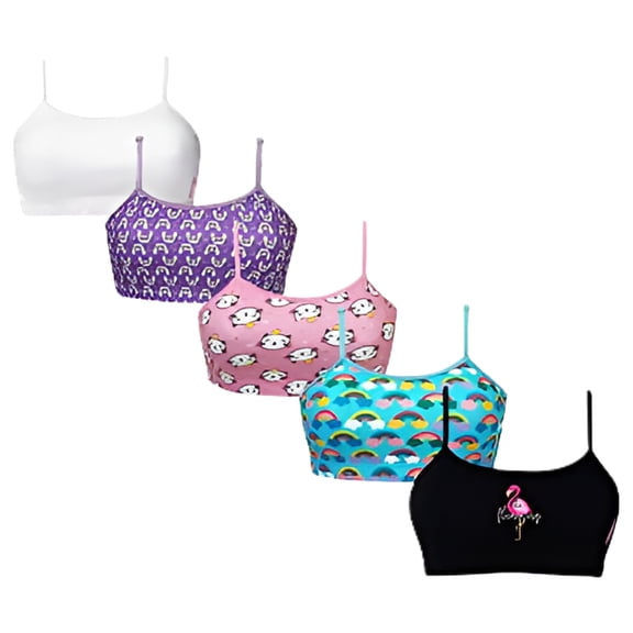D'chica Training Bras With Adjustable Straps & SingleFront Layering For Teens 16-18 Years