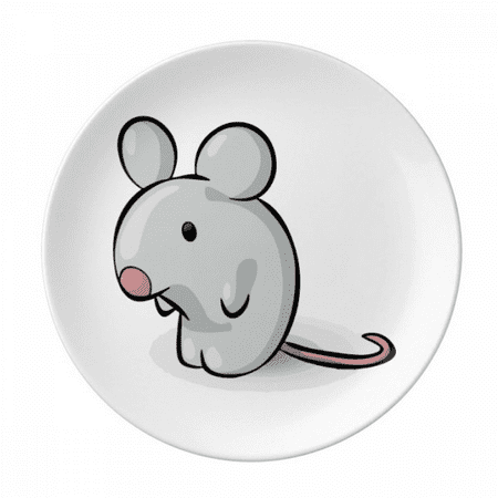 

Lovely Cartoon Mouse Lonely Solitude Lovely Plate Decorative Porcelain Salver Tableware Dinner Dish