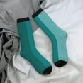 thumbnail image 5 of Bingfone Compression Socks for Women and Men Long Socks for Running Athletic Cycling Nurse- Teal Color, 5 of 6