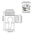 thumbnail image 5 of HONCLL Two Way Tap Adapter Shower Head Splitter Simple Installs for Shower & Body Rinses, 5 of 11