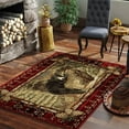 thumbnail image 2 of Mayberry Rugs Lodge King Lazy Bear Rustic Pine Cone Area Rug 7'10" x 9'10" 8' x 10' Indoor Runner, Rectangle, 2 of 5