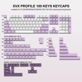 thumbnail image 6 of 189 Keys Double Shot White/Purple Keycaps, PBT Custom Keyboard Keycaps Full Set, XVX Profile Keycaps for Cherry Gateron MX Switches 60% 65% 75% 100% Mechanical Keyboard（only Keycaps), 6 of 6