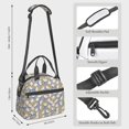 thumbnail image 2 of Lukts Cute Rabbit Pattern Lunch Bag Insulated Lunch Box Crossbody Lunch Cag Lunch Container Cooler Cooling Tote for Adult Men Women, 2 of 7