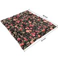 thumbnail image 4 of Pioneer Flower Floral Print Pattern Blanket,Comfortable Soft Lamb Wool Throw Blanket,All Season,Warm Lightweight Blankets for Sofa Bed Couch Living Room Chair,50"x60", 4 of 4