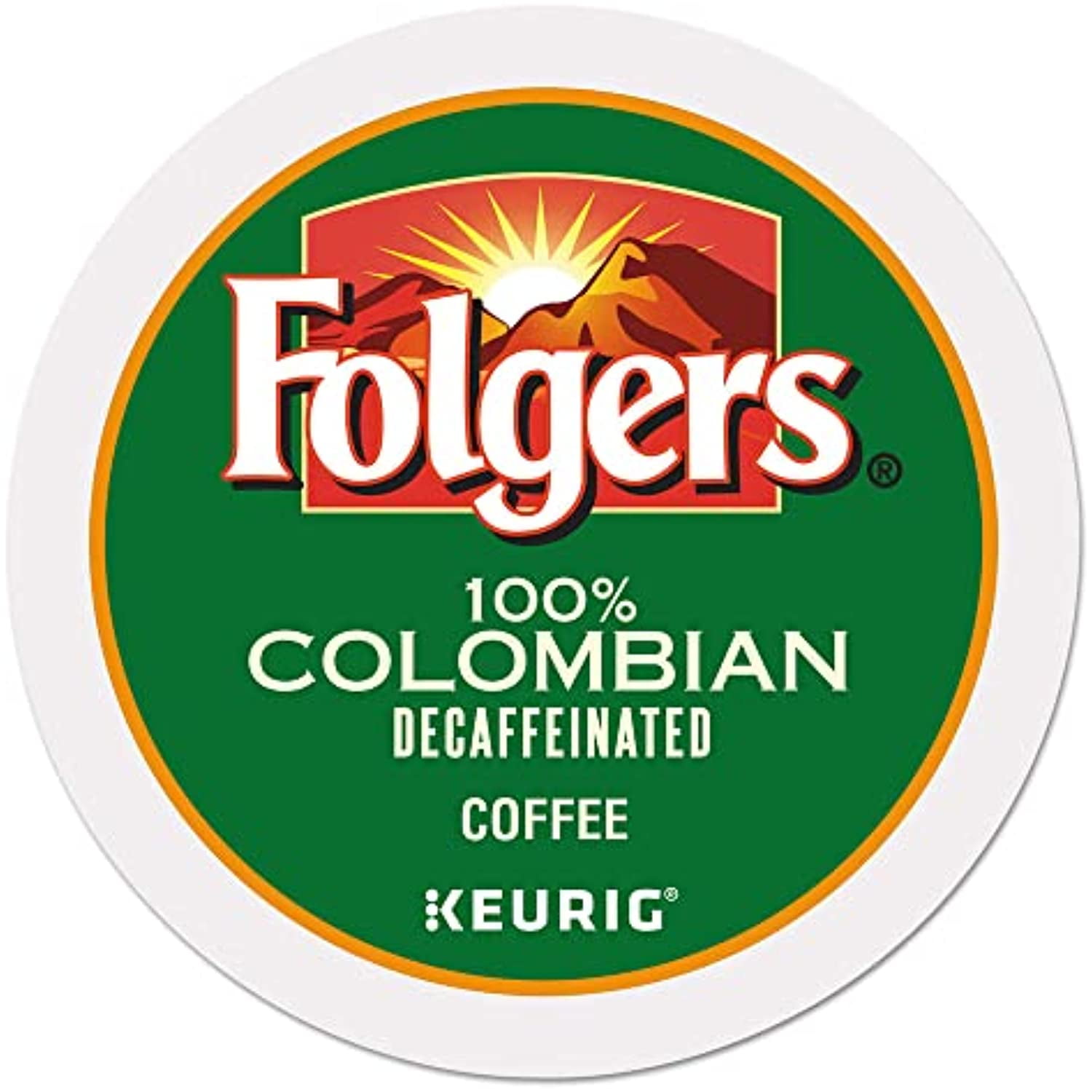 Folgers 100 Percent Colombian Decaf K-Cups For Keurig Brewers, 24 Count