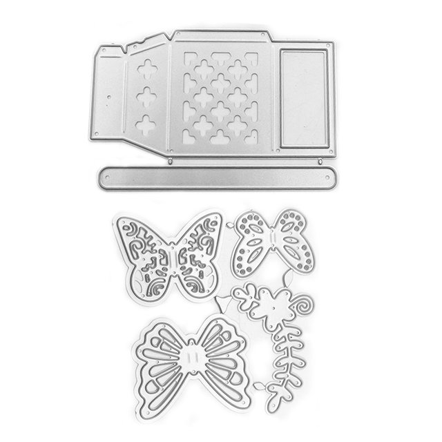 Matsuzay 4 unidades/juego de troqueles para álbum de recortes con forma de botella de insectos, herramienta de fabricación de decoración, Herramientas de estampado