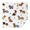 Dachshund Footprint Bone, variant on Cute Dogs Square Tablecloth,Waterproof Square Table Cover,Wipeable Spillproof Washable Table Cover for Home Kitchen Party Decor 42"X42"(107x107cm)