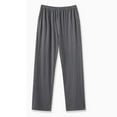 thumbnail image 3 of SYMOID Mens Cotton Pajamas Pants Black - Loose Straight Leg, Elastic Waist, Breathable, Inclusive Sizes M to 5X for Sleep & Home Lounging,Size M, 3 of 3